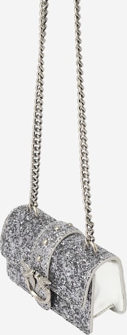 PINKO - Bolso de hombro 'Love One' en plata: frente