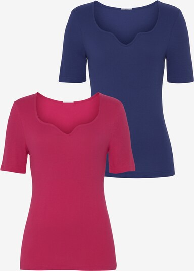 VIVANCE Shirt in blau / rot, Produktansicht