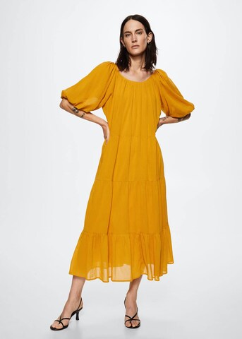 MANGO Obleka | rumena barva