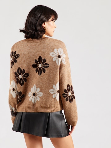 ONLY Sweter 'ONLFREESIA' w kolorze brązowy