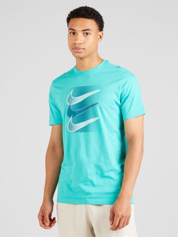 T-Shirt Nike Sportswear en bleu : devant