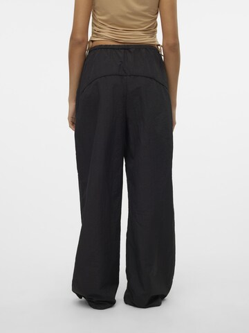 Wide Leg Pantalon SOMETHINGNEW en noir