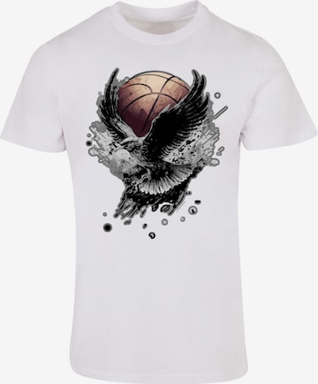 F4NT4STIC Shirt 'Basketball Adler' in Weiß: Vorderseite