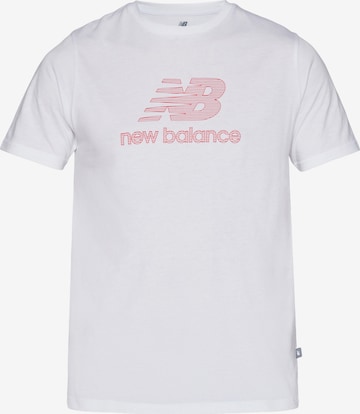 new balance Performance shirt 'Heathertech' in White: front