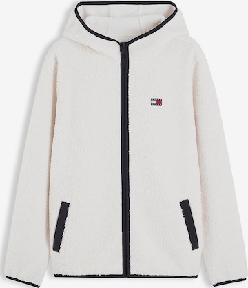 Tommy Jeans Fleecejacka i beige: framsida
