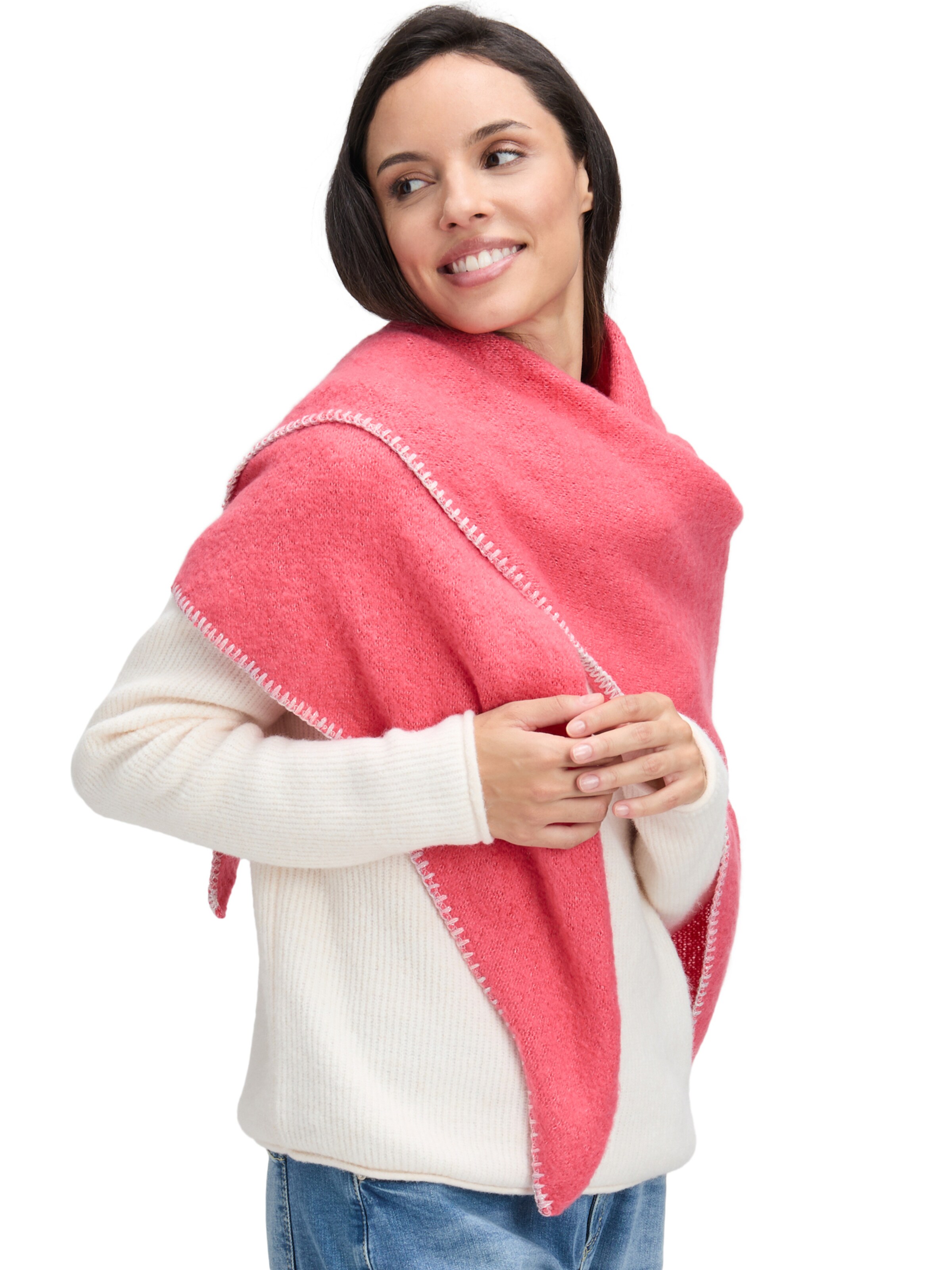 Écharpe Cartoon en rose : devant