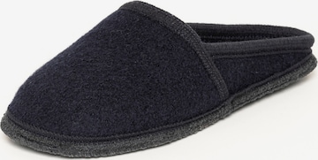 Gottstein Hausschuh 'Walkpantoffel Villach' in Blau: Vorderseite
