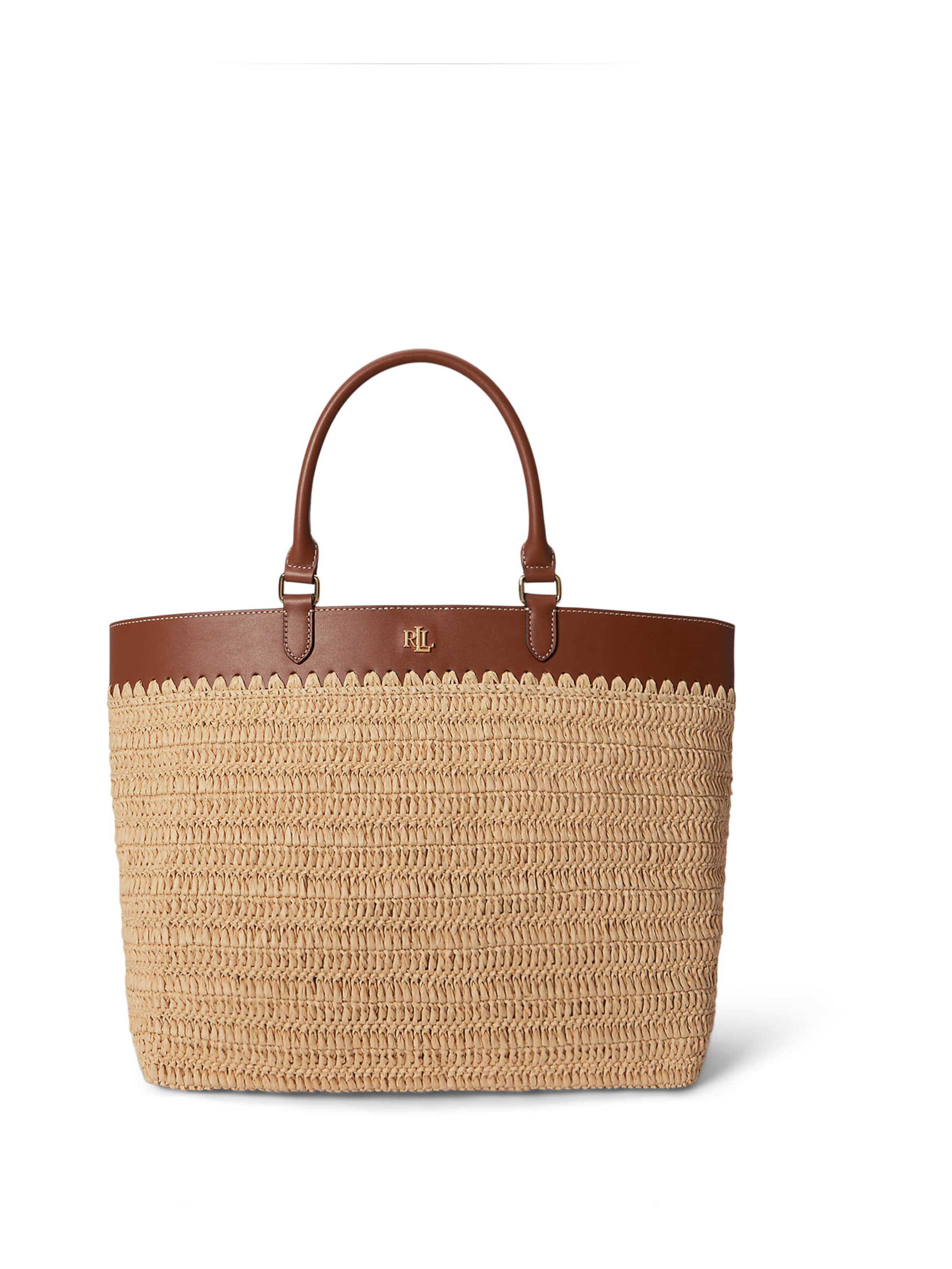 Borsa a mano di Lauren Ralph Lauren in beige: frontale
