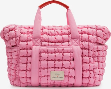 Les Visionnaires Shopper 'Unio' in Roze: voorkant