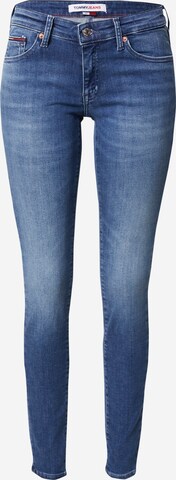 Tommy Jeans Kitsas Teksapüksid 'SOPHIE', värv sinine: eest vaates