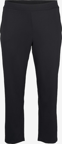 Loosefit Pantalon 'MALISA' Zizzi en noir : devant