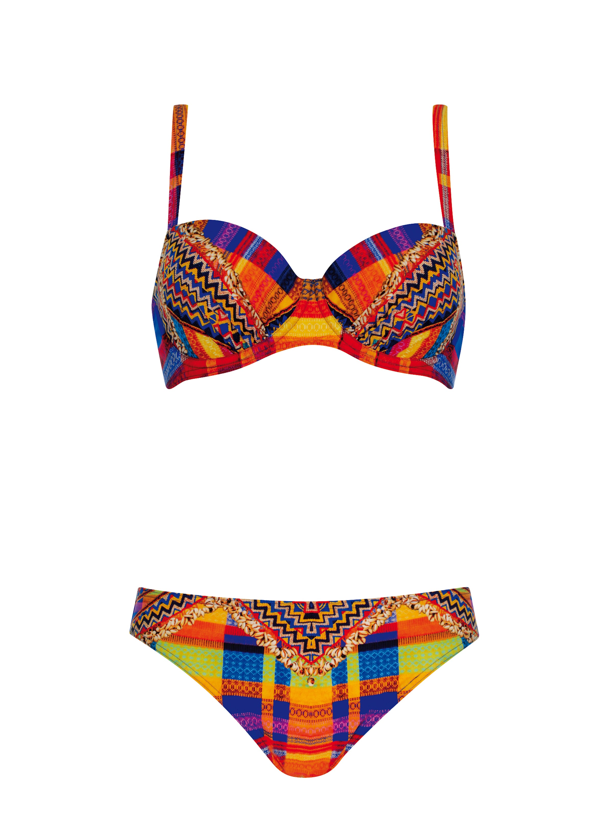 SUNFLAIR Bustier Bikini i blandingsfarvet: forside