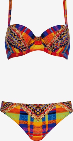 Bustier Bikini SUNFLAIR en mélange de couleurs : devant