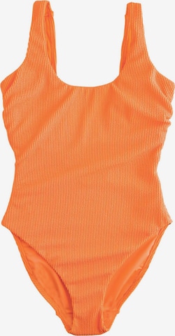 oranžinė Next Marškinėliai Uždaras maudymosi kostiumėlis: priekis