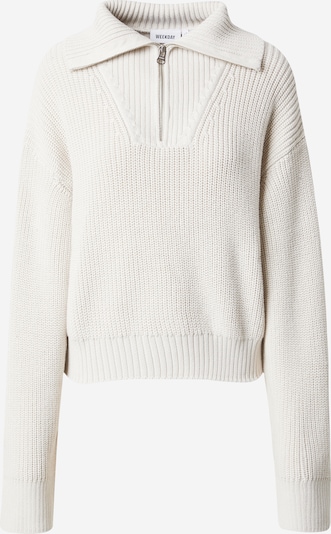 WEEKDAY Пуловер 'Grace' в бяло, Преглед на продукта