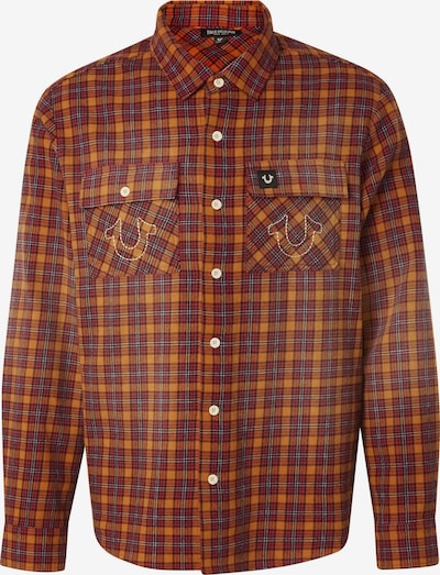 True Religion Button Up Shirt in L in Dark blue / Light brown, Item view