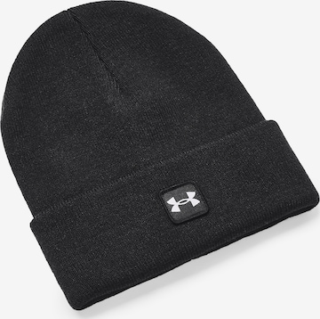 UNDER ARMOUR Sports beanie in Black: front