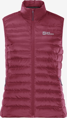 JACK WOLFSKIN Sports Vest 'Pack And Go' in Red: front