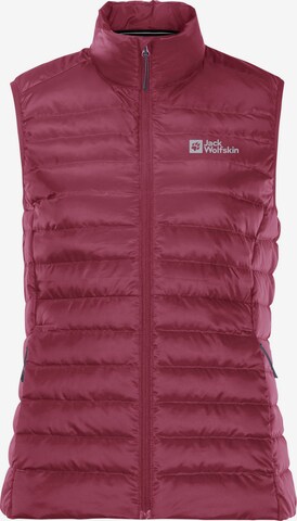 JACK WOLFSKIN Sportbodywarmer 'Pack And Go' in Rood: voorkant