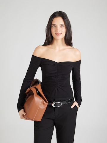 ABOUT YOU Shirt Bodysuit 'Jolina' in Black: front