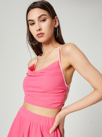 VIERVIER Top 'Joselyn' – pink: přední strana