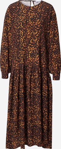 Robe-chemise Warehouse en marron : devant