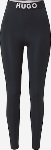 HUGO Red Skinny Leggings in Black: front