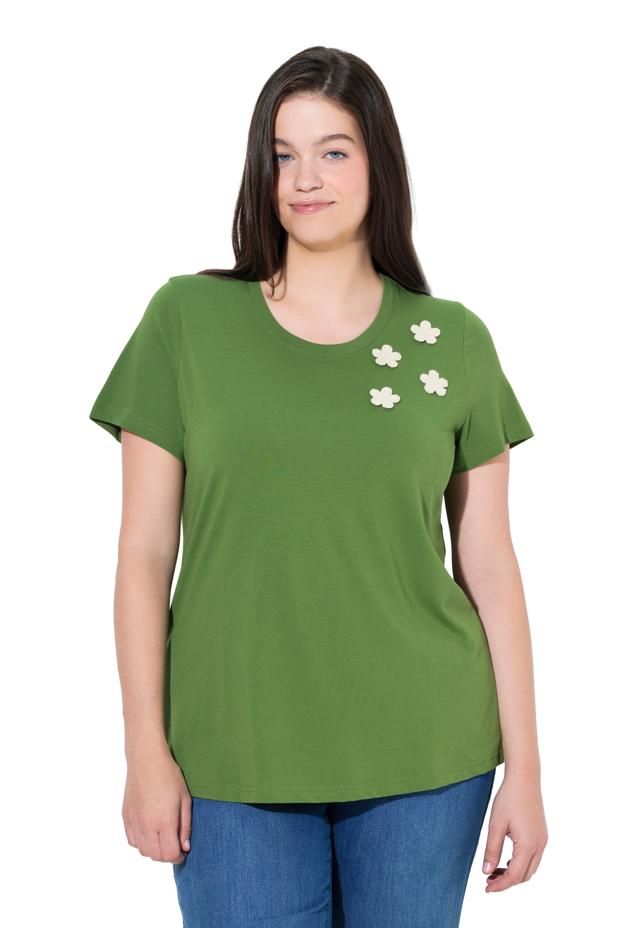 Ulla Popken Shirt in Grün: Vorderseite