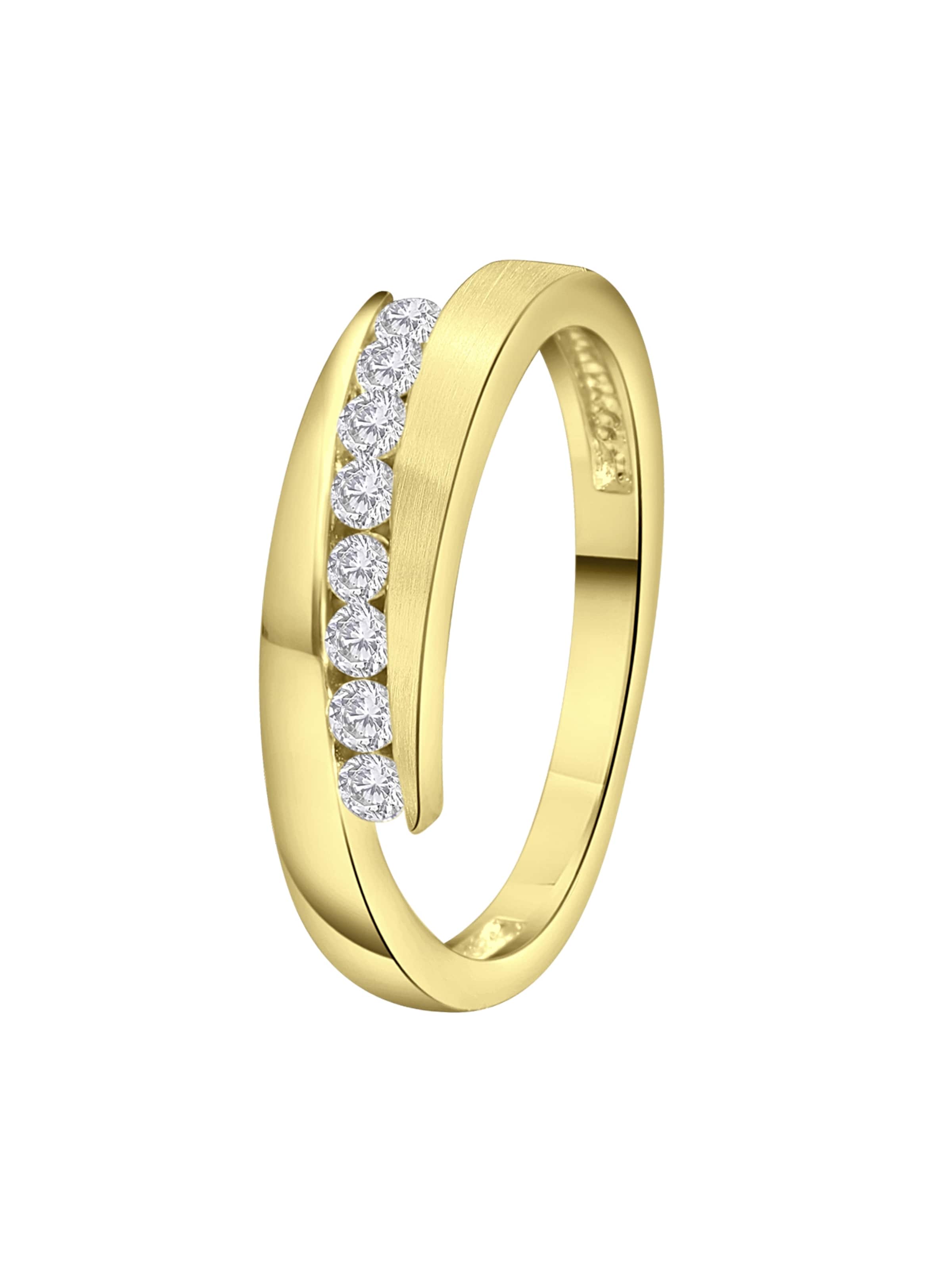 Lucardi Ring in Gold: Vorderseite