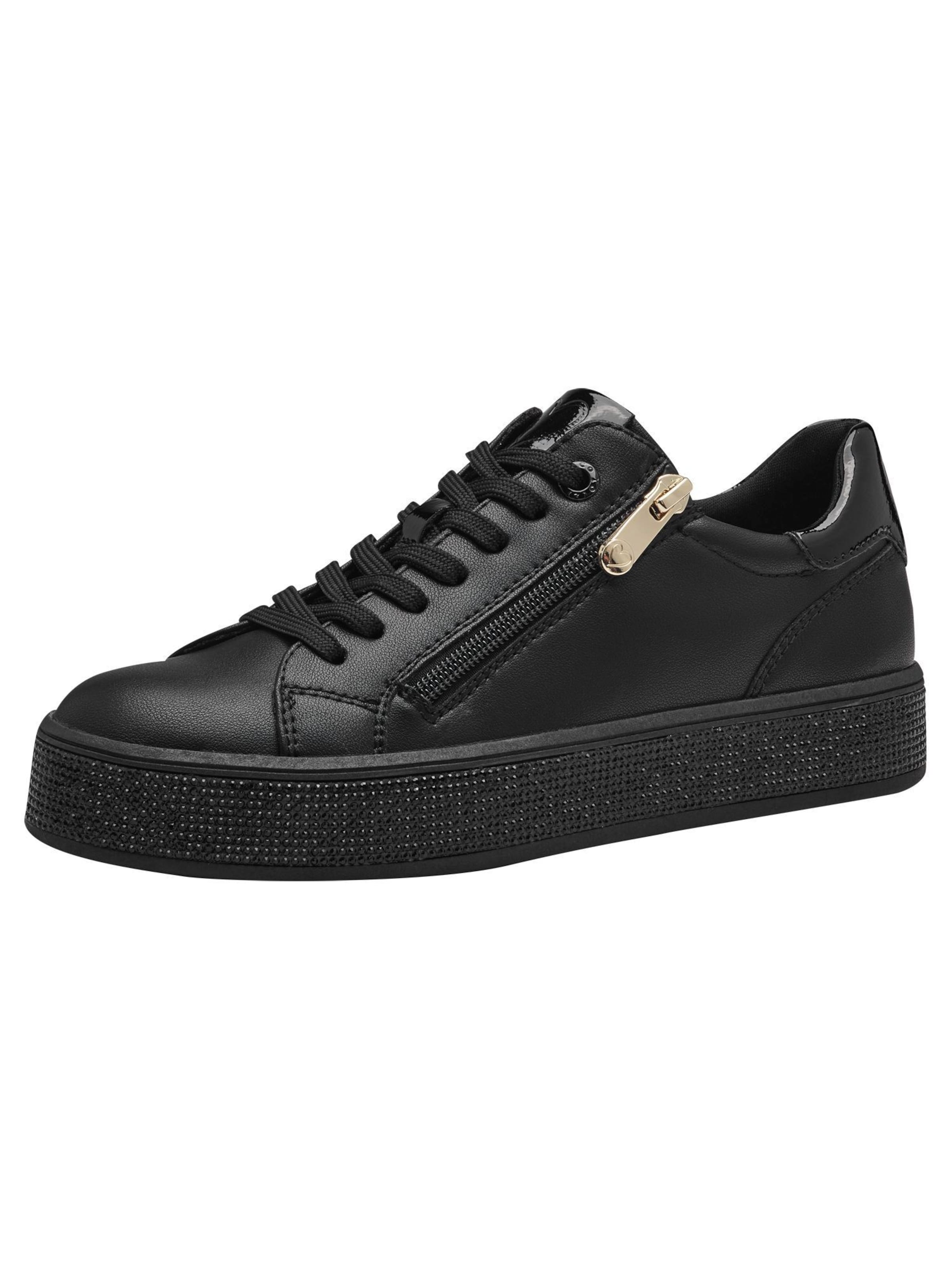 MARCO TOZZI Sneakers laag in Zwart: voorkant