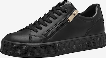 Baskets basses MARCO TOZZI en noir : devant