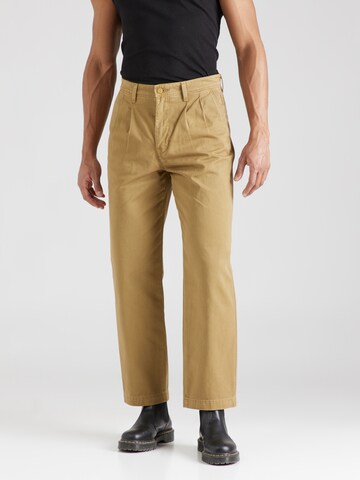 ruda LEVI'S ® Laisvas Klostuotos kelnės: priekis