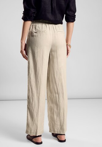 STREET ONE Wide Leg Hose in Beige