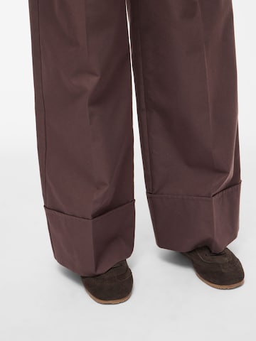 ROUGE EDIT Wide Leg Bukser i brun