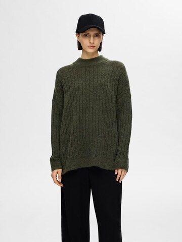 SELECTED FEMME Sweater 'MALINE' in Green: front