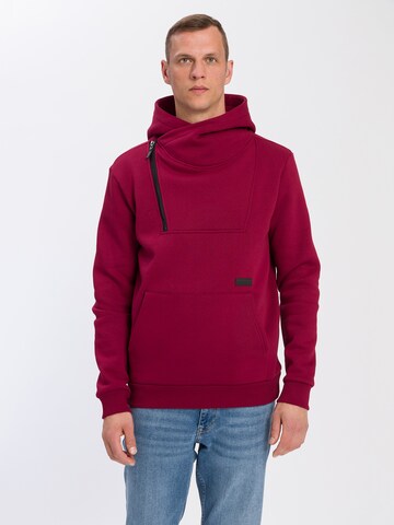 Cross Jeans Sweatshirt '25416' in Rot: predná strana