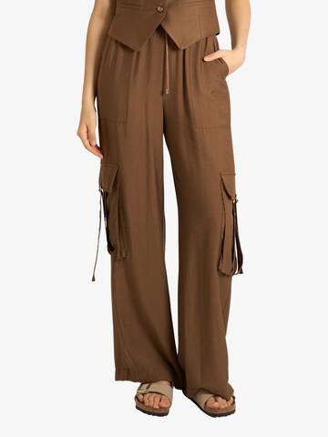 Loosefit Pantaloni cargo di Dixie in marrone: frontale