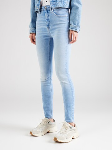 Calvin Klein Jeans Skinny Jeansy 'HIGH RISE SKINNY' w kolorze niebieski: przód