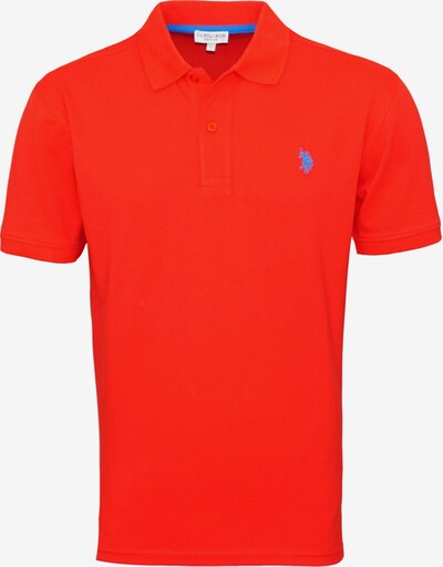 U.S. POLO ASSN. Shirt in de kleur Hemelsblauw / Neonrood, Productweergave