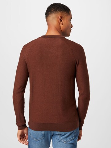 SELECTED HOMME Sweater 'Mesa' in Brown