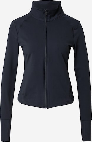 UNDER ARMOUR Athletic Zip-Up Hoodie 'Meridian' in Black: front