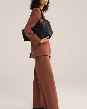 WE Fashion Широкий Штаны в Коричневый