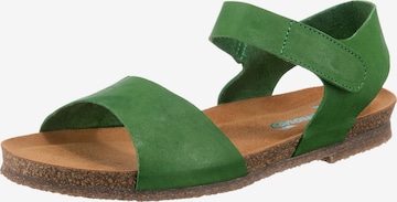 Greenova Strap Sandals 'Averio' in Green: front