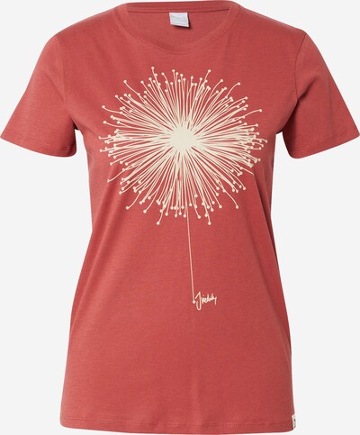 Iriedaily T-Shirt 'Blowball' in rostbraun / weiß, Produktansicht