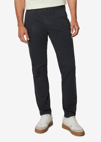 Marc O'Polo Regular Chino 'Stig' in Blauw: voorkant