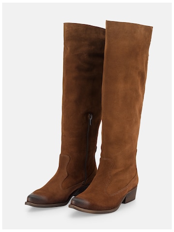 Felmini Wide Fit Boots 'West' in Brown