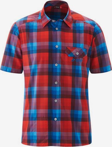 Maier Sports Regular fit Athletic Button Up Shirt 'Lorensis' in Blue: front