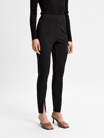 SELECTED FEMME - Slimfit Pantalón 'Paddy' en negro: frente