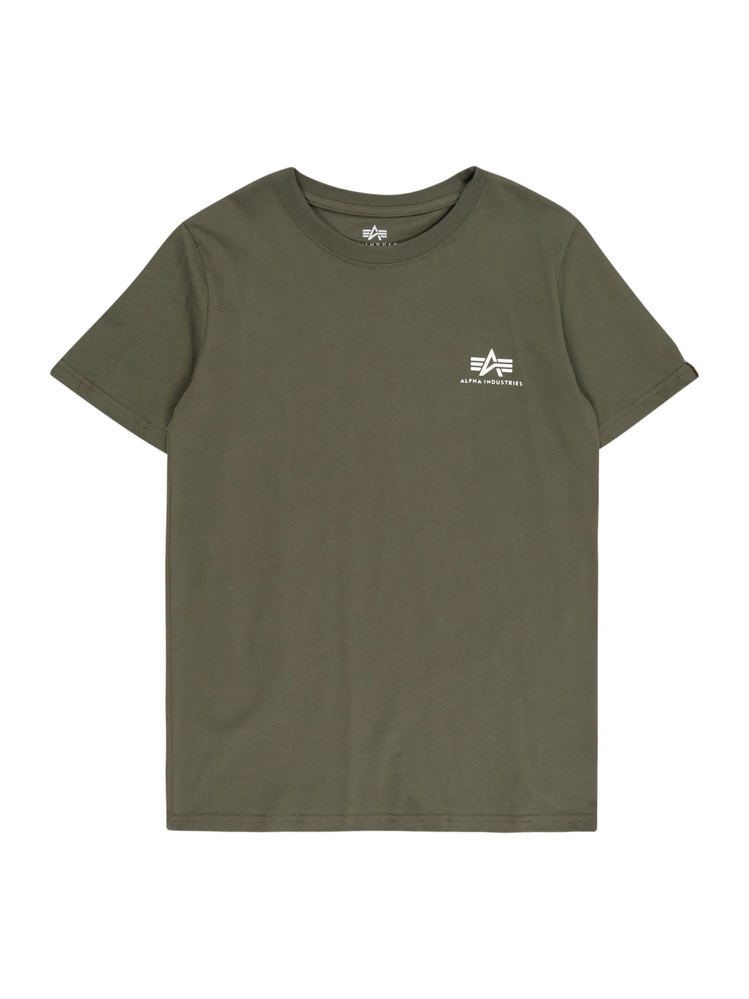ALPHA INDUSTRIES T-Shirt in Grün: Vorderseite