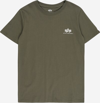 ALPHA INDUSTRIES T-shirt i oliv / vit, Produktvy